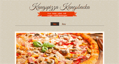 Desktop Screenshot of kungspizza.net